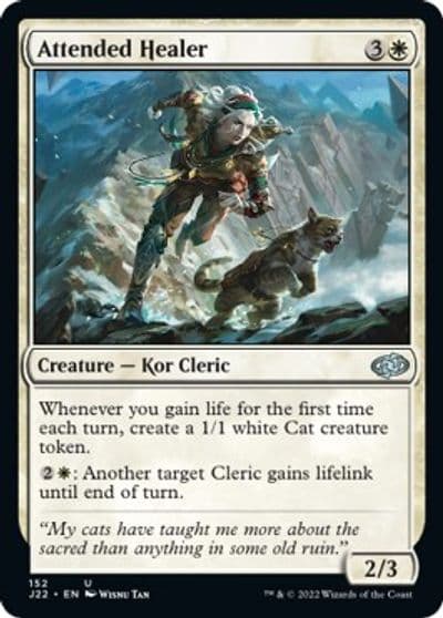 Attended Healer Jumpstart 2022 Magic card