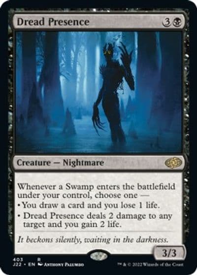 Dread Presence Jumpstart 2022 Magic card