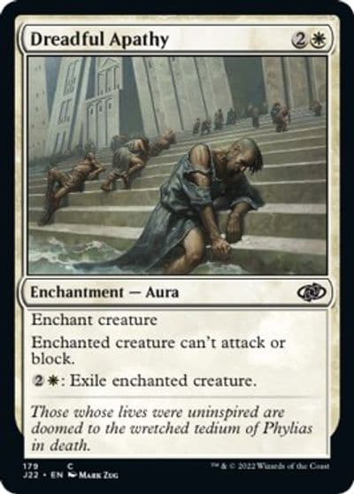 Dreadful Apathy Jumpstart 2022 Magic card