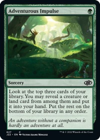 Adventurous Impulse Jumpstart 2022 Magic card
