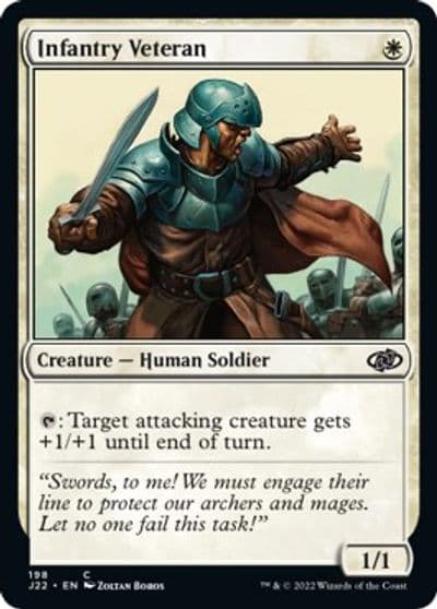 Infantry Veteran Jumpstart 2022 Magic card