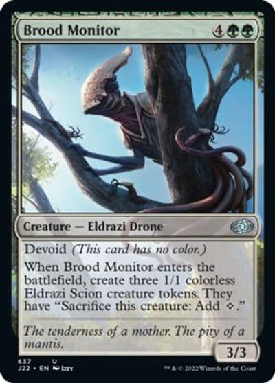 Brood Monitor Jumpstart 2022 Magic card