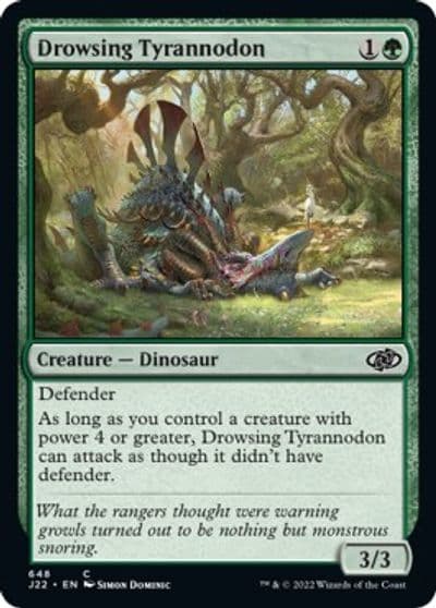 Drowsing Tyrannodon Jumpstart 2022 Magic card