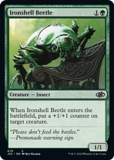 Ironshell Beetle Jumpstart 2022 Magic card