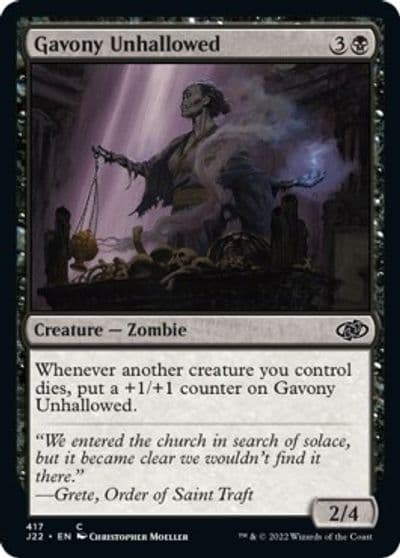 Gavony Unhallowed Jumpstart 2022 Magic card