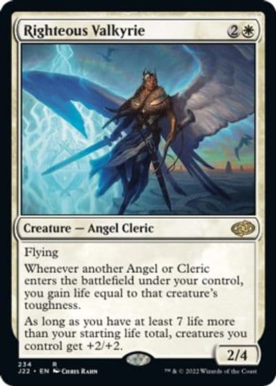 Righteous Valkyrie Jumpstart 2022 Magic card