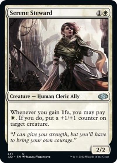 Serene Steward Jumpstart 2022 Magic card
