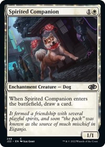 Spirited Companion Jumpstart 2022 Magic card