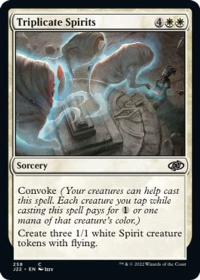 Triplicate Spirits Jumpstart 2022 Magic card