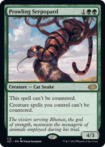 Prowling Serpopard Jumpstart 2022 Magic card