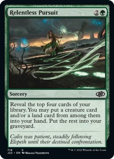 Relentless Pursuit Jumpstart 2022 Magic card