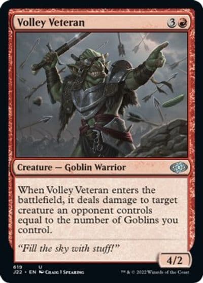 Volley Veteran Jumpstart 2022 Magic card