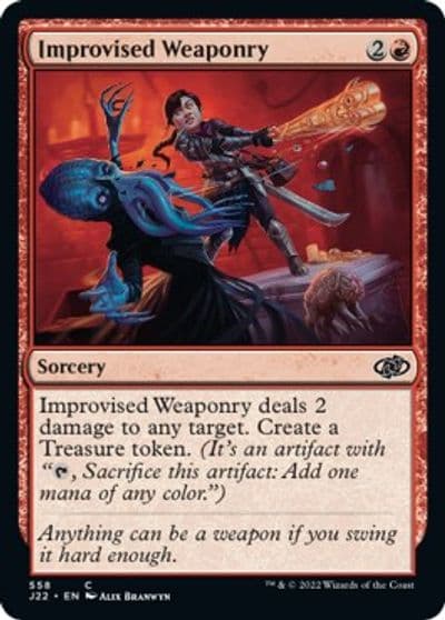 Improvised Weaponry Jumpstart 2022 Magic card