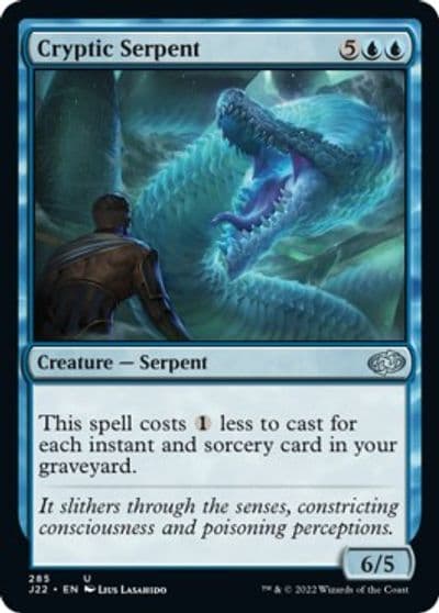 Cryptic Serpent Jumpstart 2022 Magic card