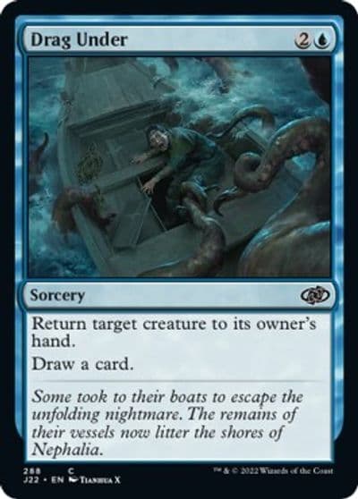 Drag Under Jumpstart 2022 Magic card