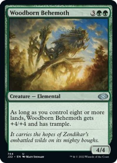 Woodborn Behemoth Jumpstart 2022 Magic card