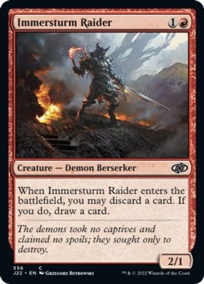 Immersturm Raider Jumpstart 2022 Magic card