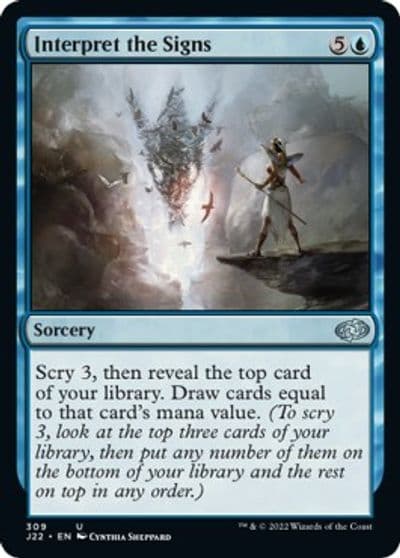 Interpret the Signs Jumpstart 2022 Magic card