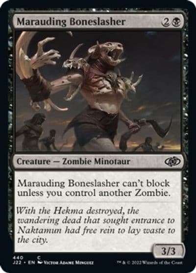 Marauding Boneslasher Jumpstart 2022 Magic card