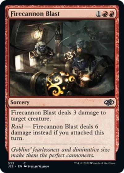 Firecannon Blast Jumpstart 2022 Magic card