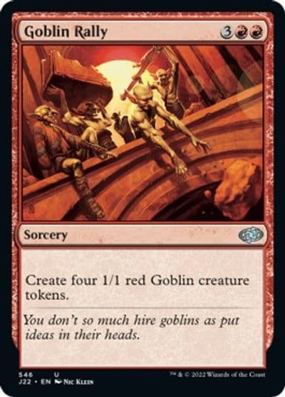 Goblin Rally Jumpstart 2022 Magic card