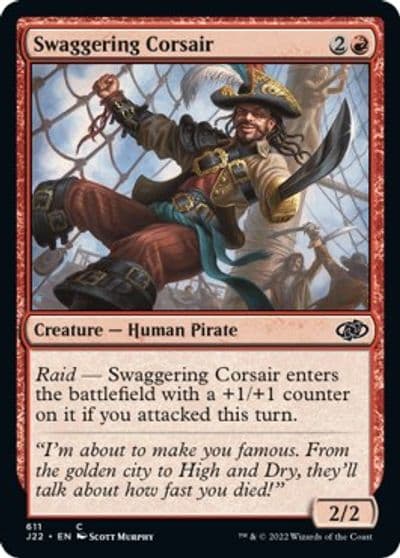 Swaggering Corsair Jumpstart 2022 Magic card