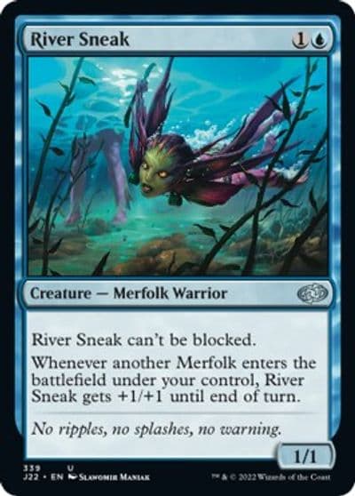River Sneak Jumpstart 2022 Magic card