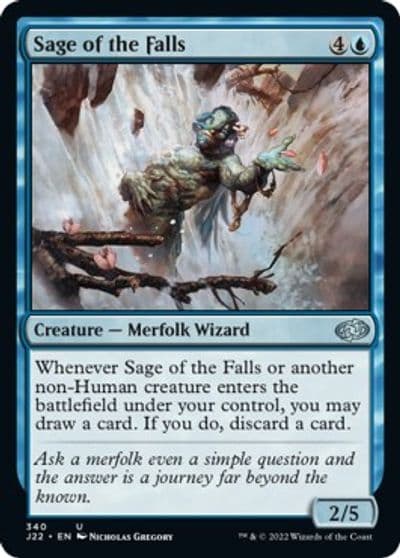 Sage of the Falls Jumpstart 2022 Magic card