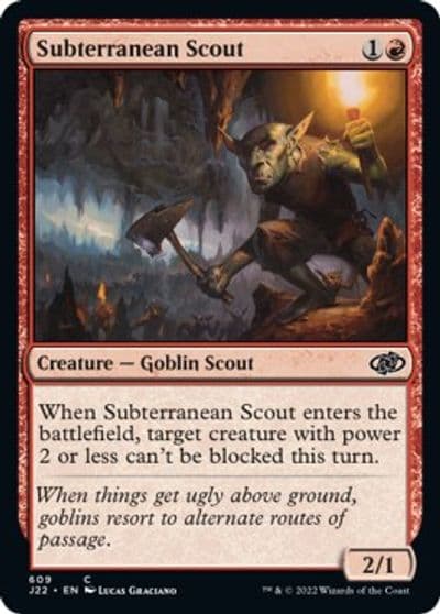 Subterranean Scout Jumpstart 2022 Magic card