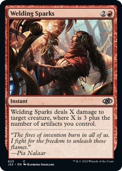 Welding Sparks Jumpstart 2022 Magic card