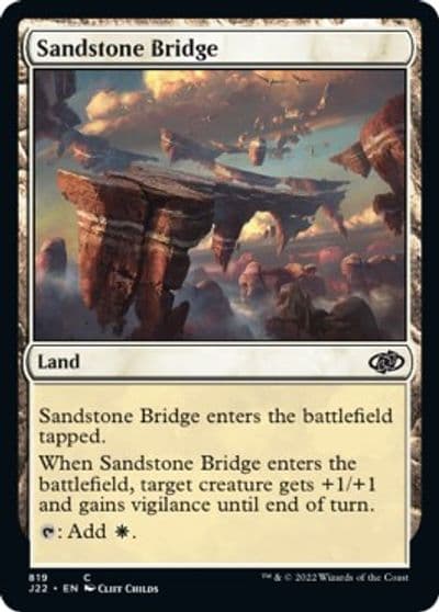 Sandstone Bridge Jumpstart 2022 Magic card