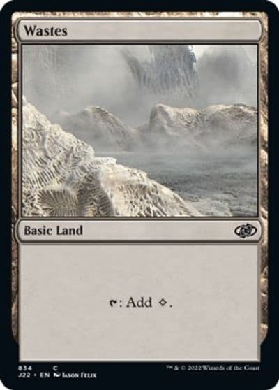 Wastes Jumpstart 2022 Magic card