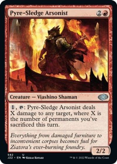 Pyre Sledge Arsonist Jumpstart 2022 Magic card