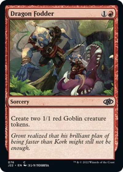 Dragon Fodder 76 Jumpstart 2022 Magic card