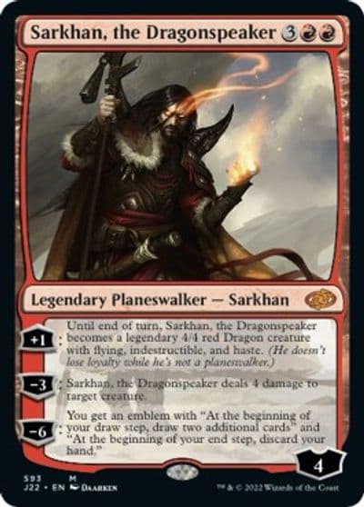 Sarkhan the Dragonspeaker Jumpstart 2022 Magic card