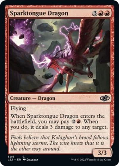 Sparktongue Dragon Jumpstart 2022 Magic card