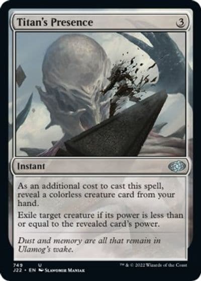 Titans Presence Jumpstart 2022 Magic card