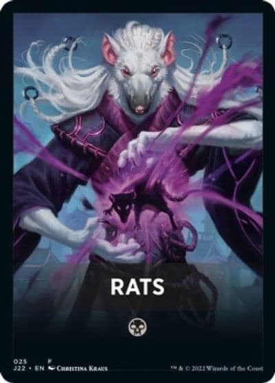 Rats Theme Card Jumpstart 2022 Magic card