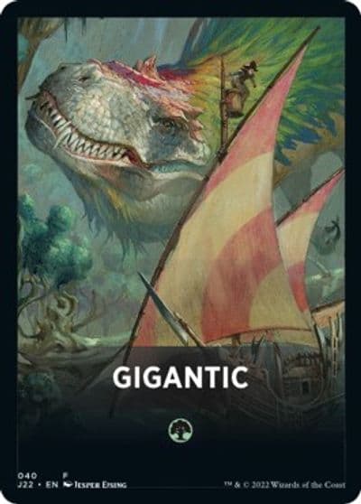 Gigantic Theme Card Jumpstart 2022 Magic card