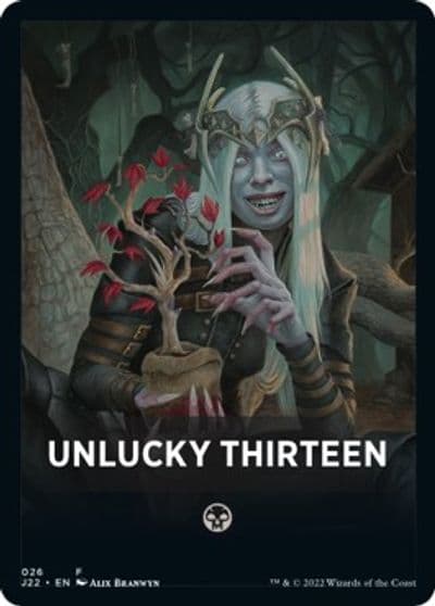 Unlucky Thirteen Theme Card Jumpstart 2022 Magic card