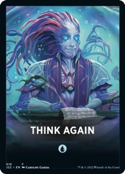 Think Again Theme Card Jumpstart 2022 Magic card