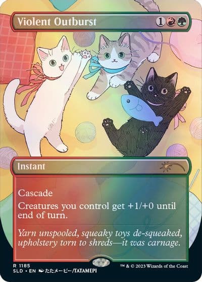 Violent Outburst Secret Lair Drop Series Magic card