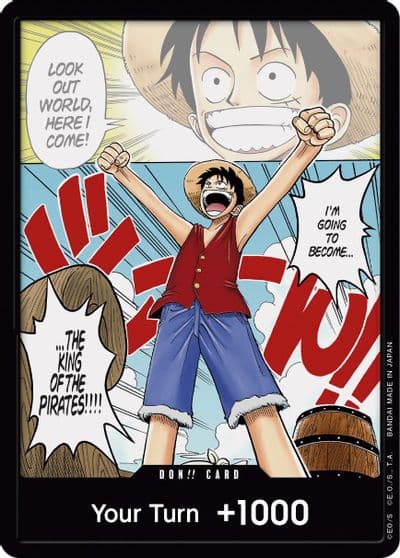 DON Card Manga Alternate Art Romance Dawn One Piece card