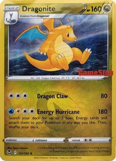 Dragonite (Gamestop Exclusive) Miscellaneous Cards & Products Pokemon card