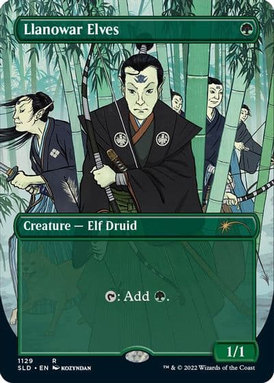 Llanowar Elves 1129 Secret Lair Drop Series Magic card