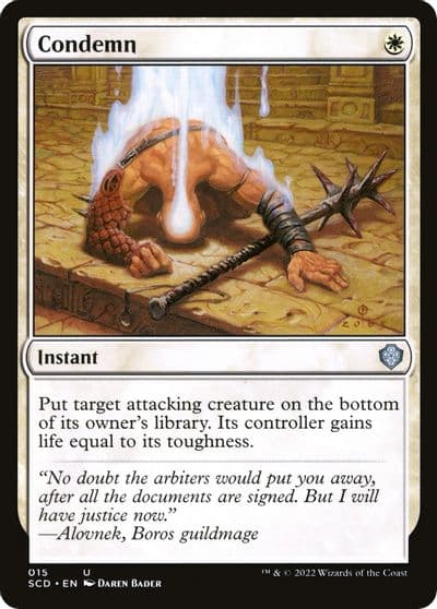 Condemn Starter Commander Decks Magic card
