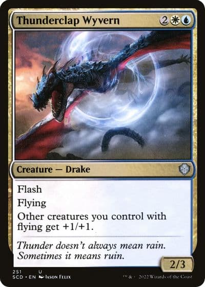 Thunderclap Wyvern Starter Commander Decks Magic card