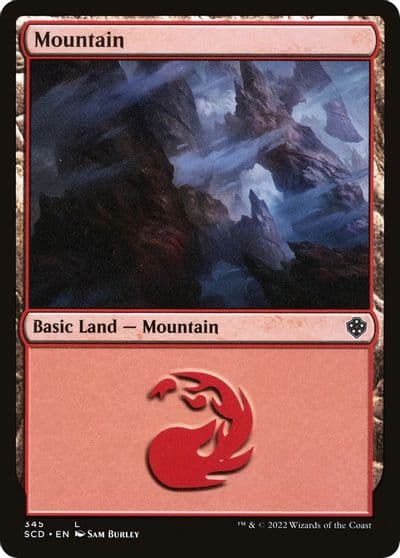 Mountain 345 Starter Commander Decks Magic card