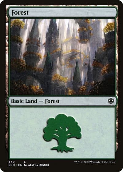 Forest 349 Starter Commander Decks Magic card