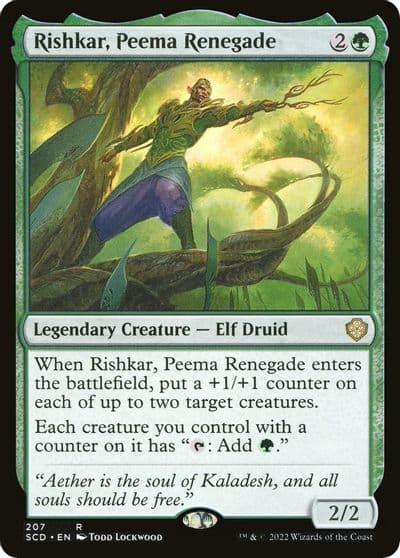 Rishkar Peema Renegade Starter Commander Decks Magic card